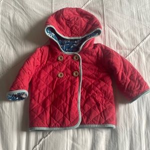 Baby Boden Reversible Coat Size 6-12M